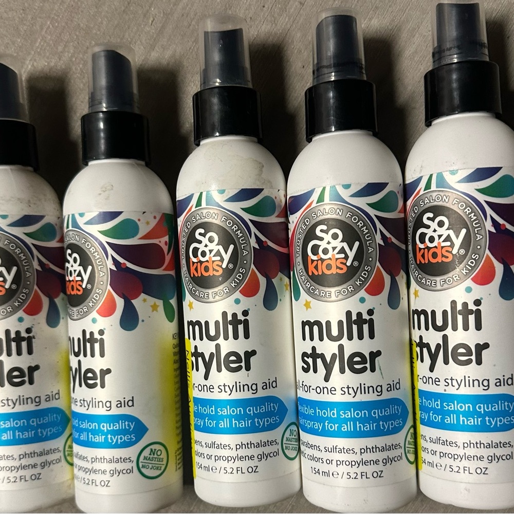 So Cozy Kids Multi Styler All-in-One Hair Styling Aid - White 5 bottle lot
